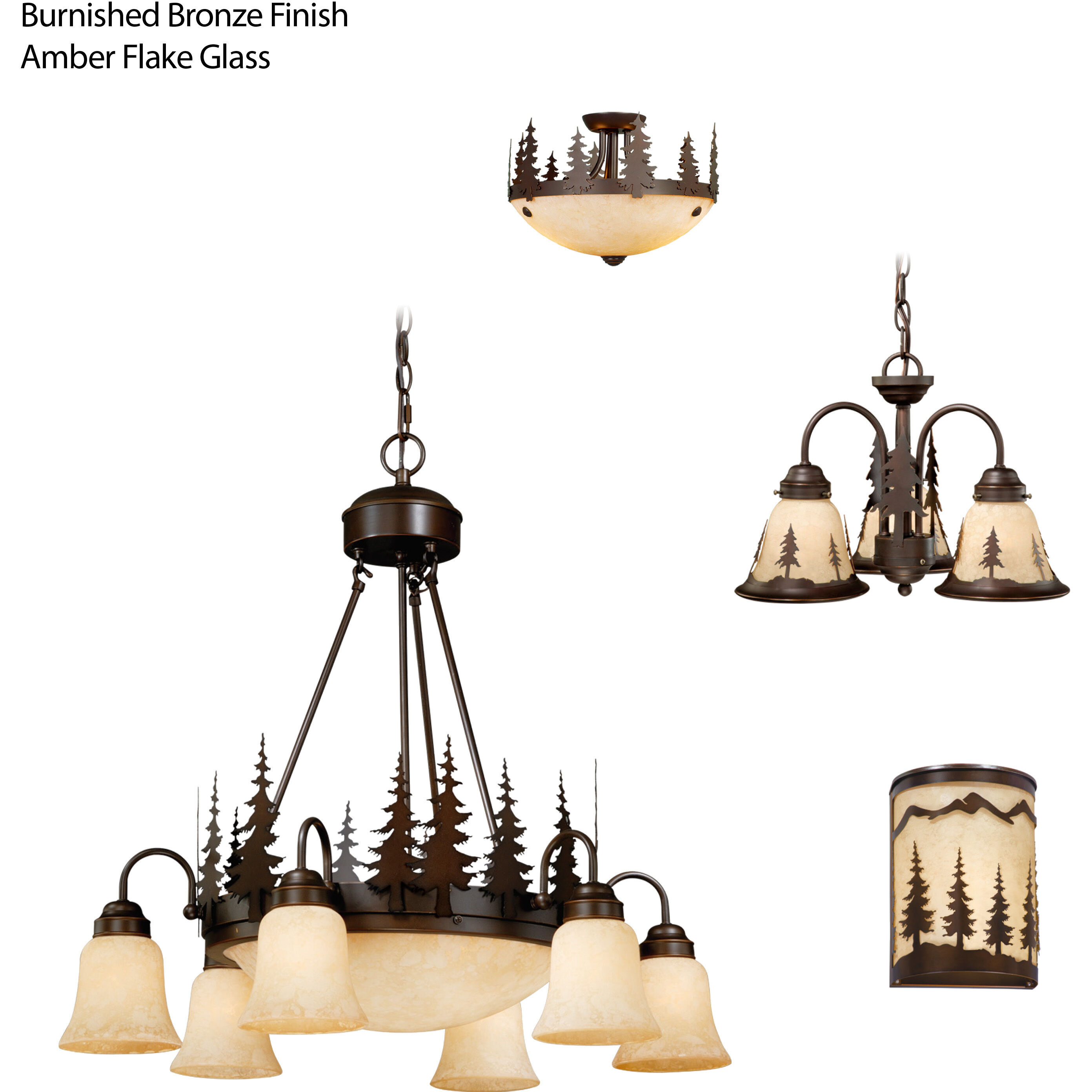 Yosemite LED 28.5 inch Burnished Bronze Chandelier Ceiling Light